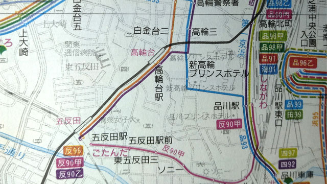 1999年(平成11年)都営バス路線図